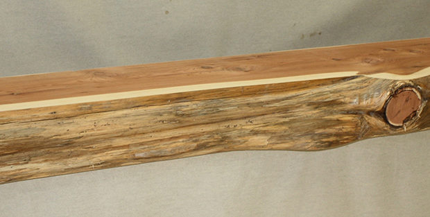 Log Style Mantel Natural Face