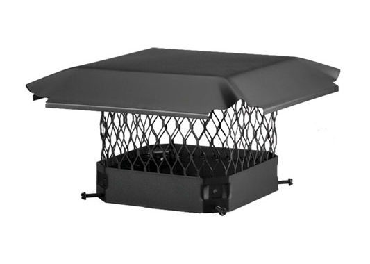 Hy-C Draft King Black Painted Galvanized Chimney Cap