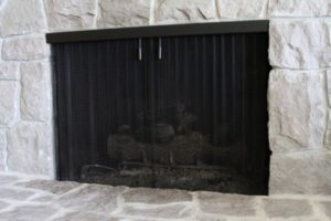 fireplace mesh screen